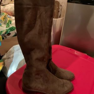 Marc Fisher taupe thigh high boots